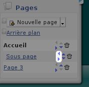 Ajouter des sous pages