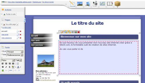 Editeur de sites Web