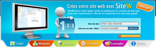 Cr&eacute;er un site Internet gratuit