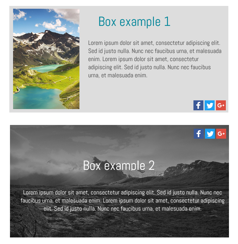 add box to website