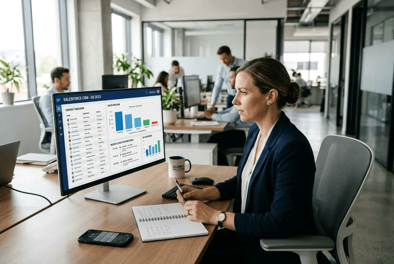 logiciel CRM pour les entrises