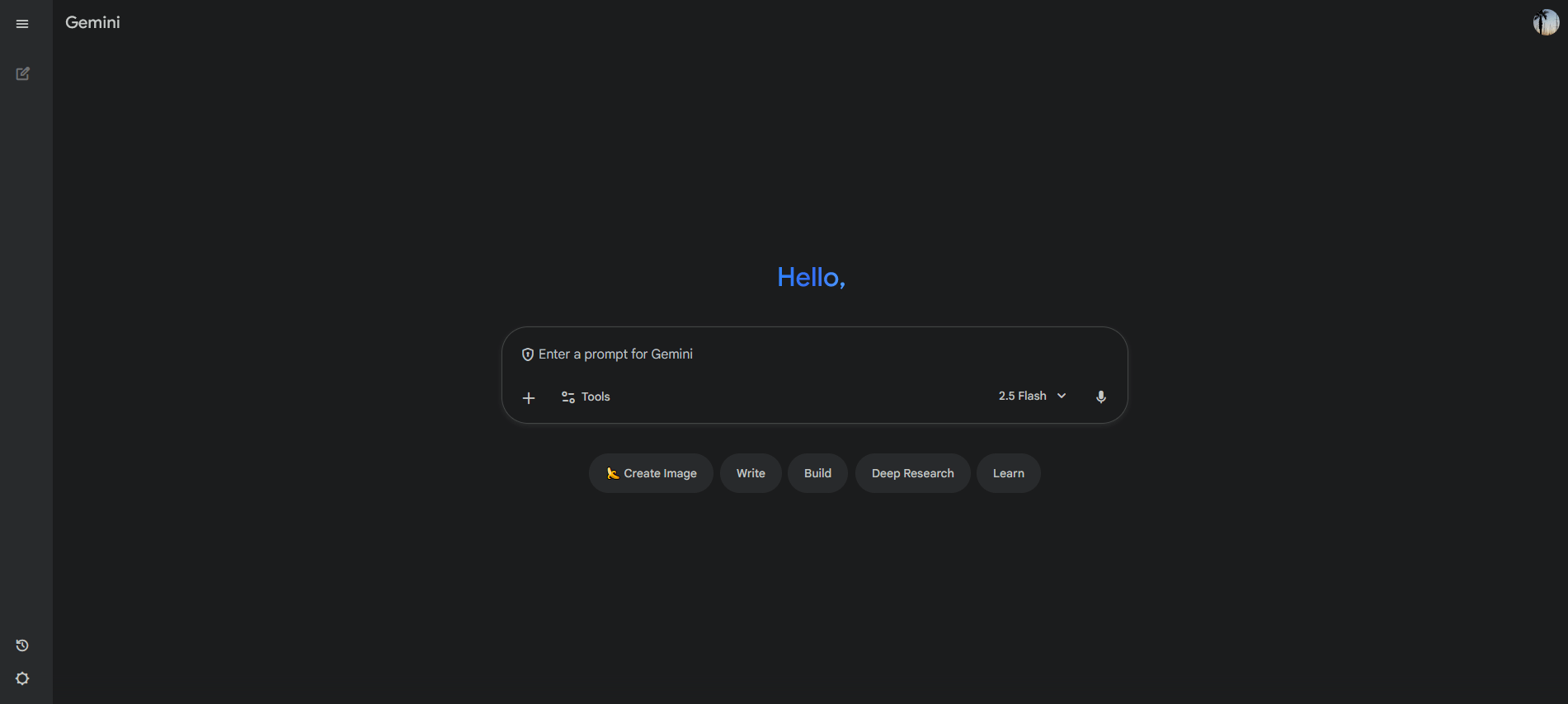 Gemini Gemini homepage