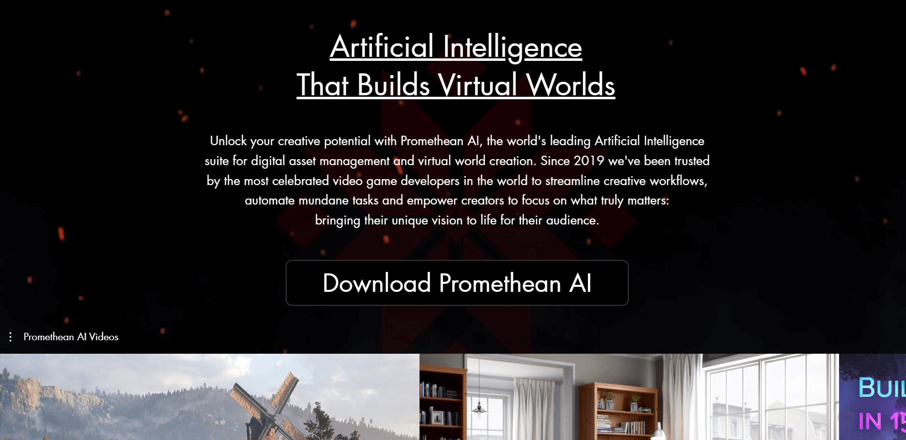 Outils IA pour créer des jeux vidéo : Promethean AI