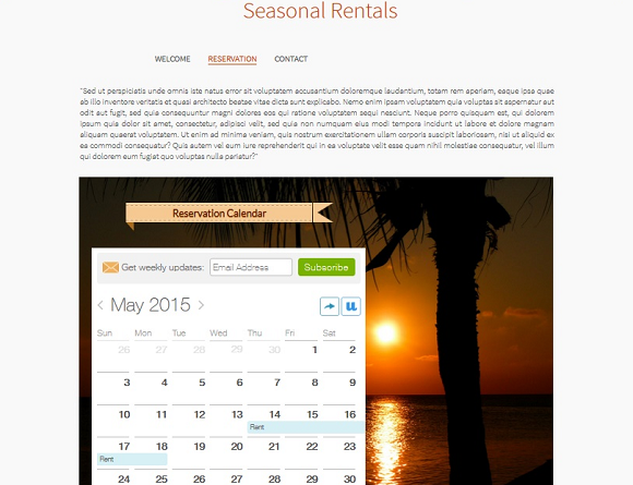 Crear un calendario en su página web