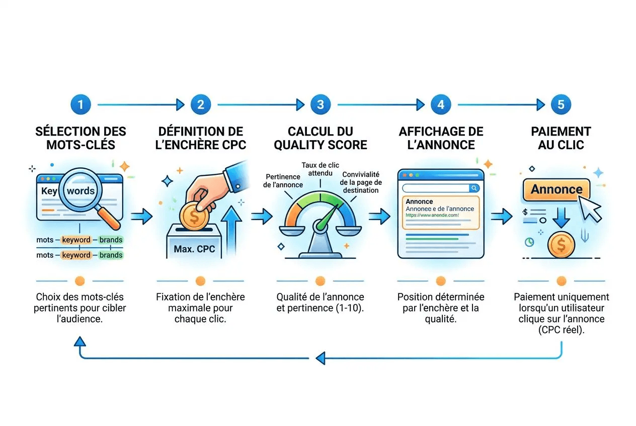 les étapes du Search Engine Advertising étapes du SEA