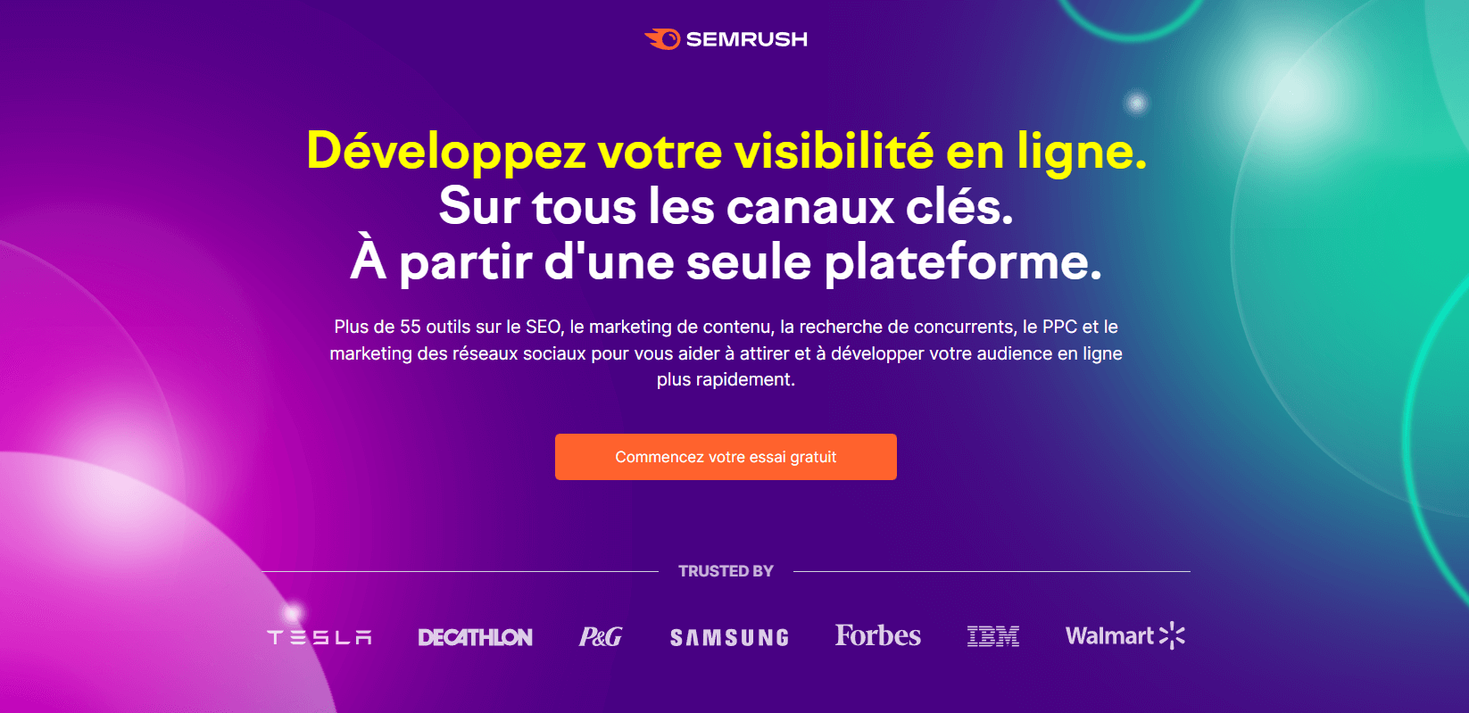 Outil IA pour le SEO : SEMRush