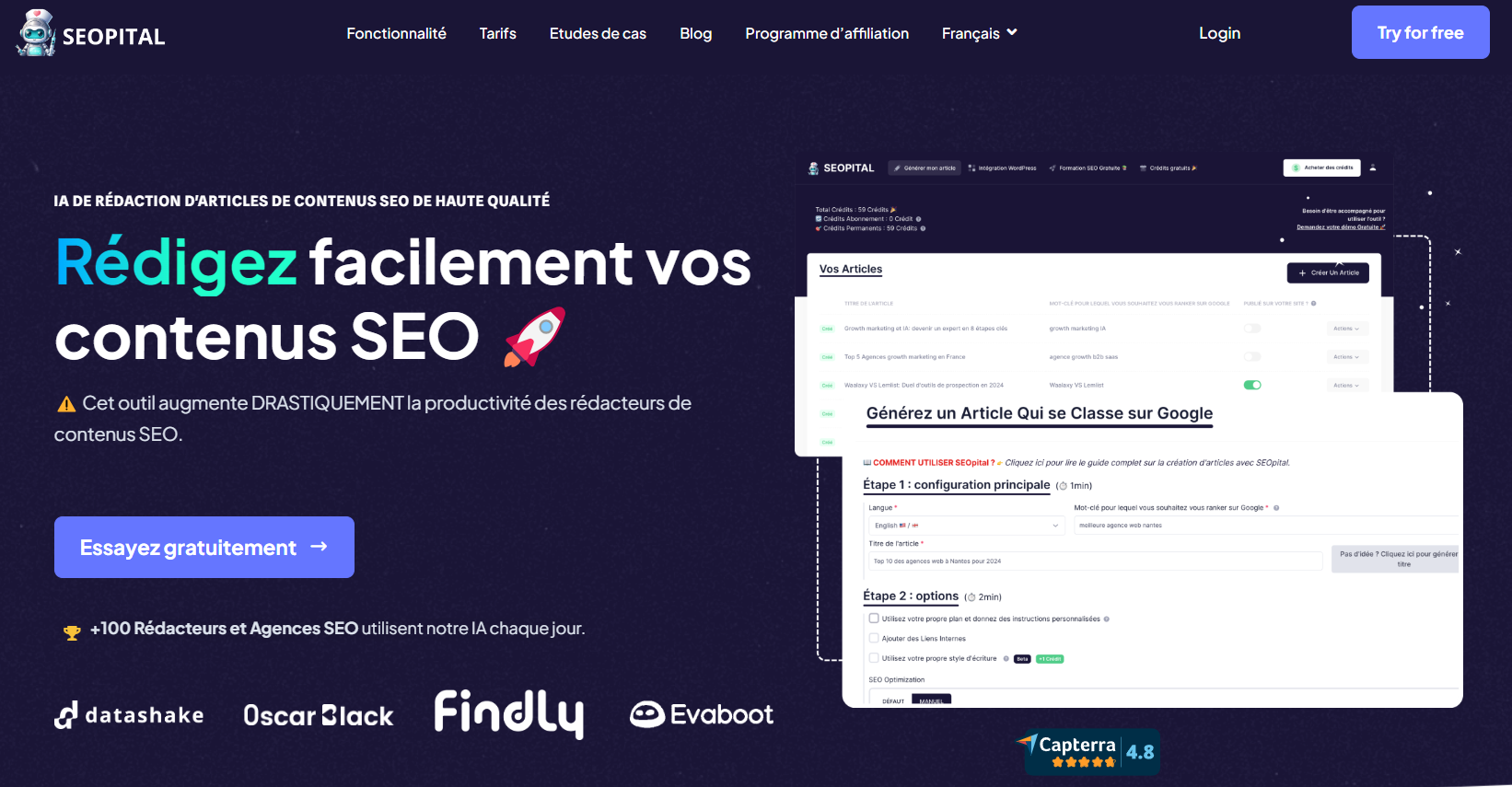 Outils IA pour le SEO : SEOpital