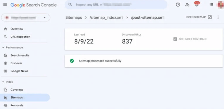 Google Search Console Sitemap