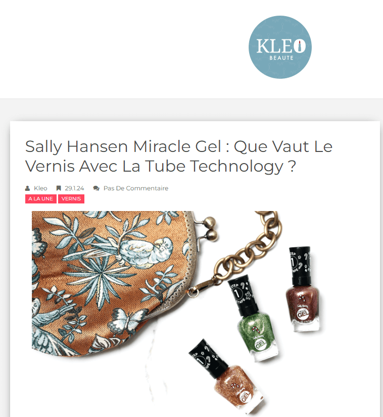 Article de blog de la marque Kleo Beauté