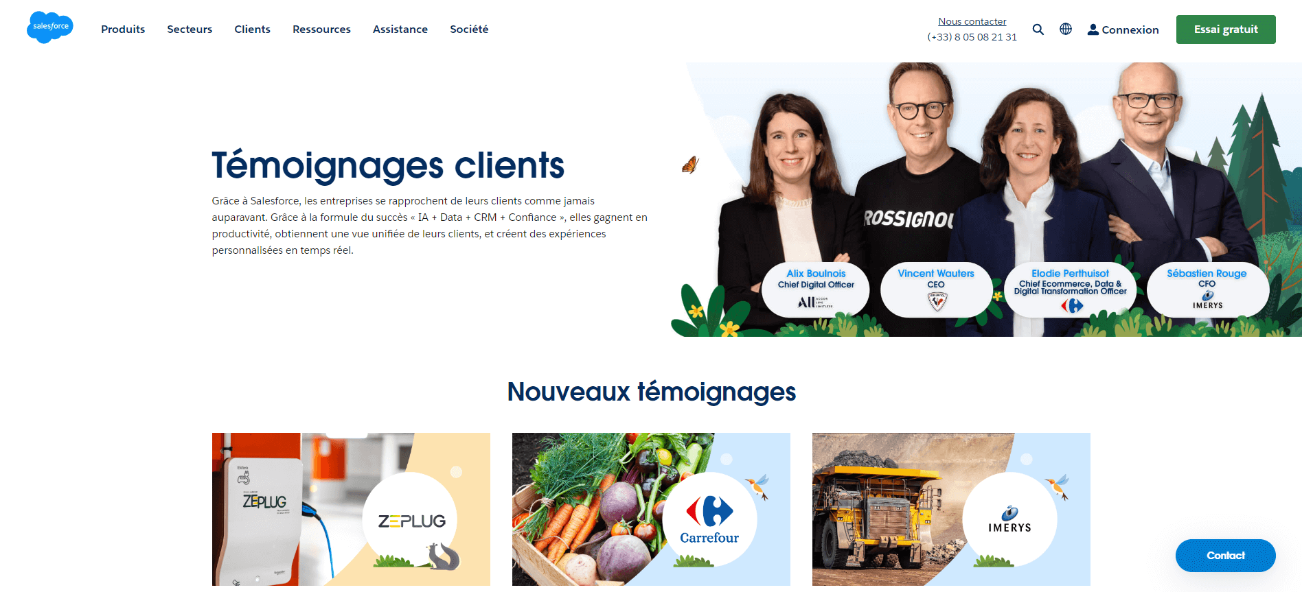 Témoignages clients Salesforce