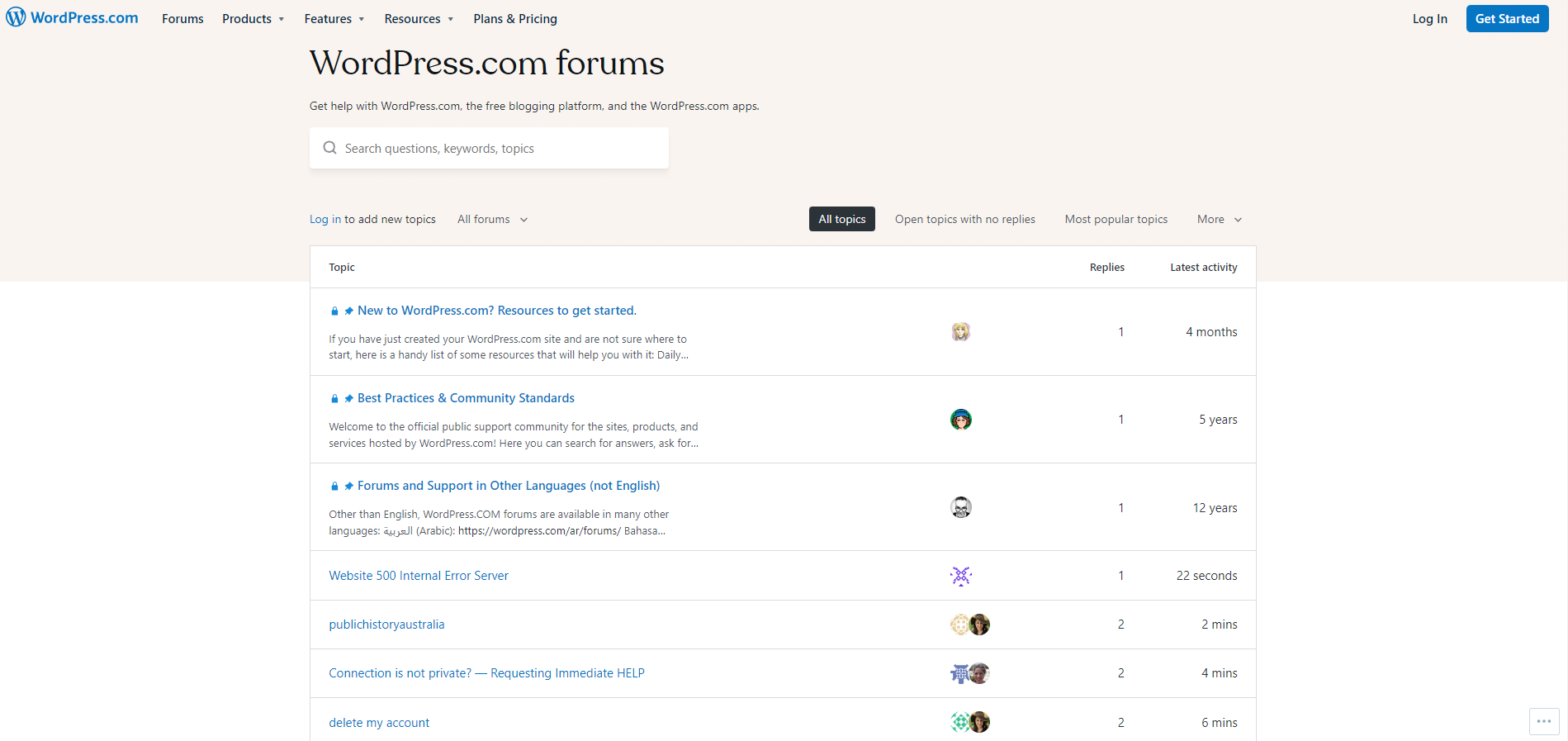 Forum de Wordpress