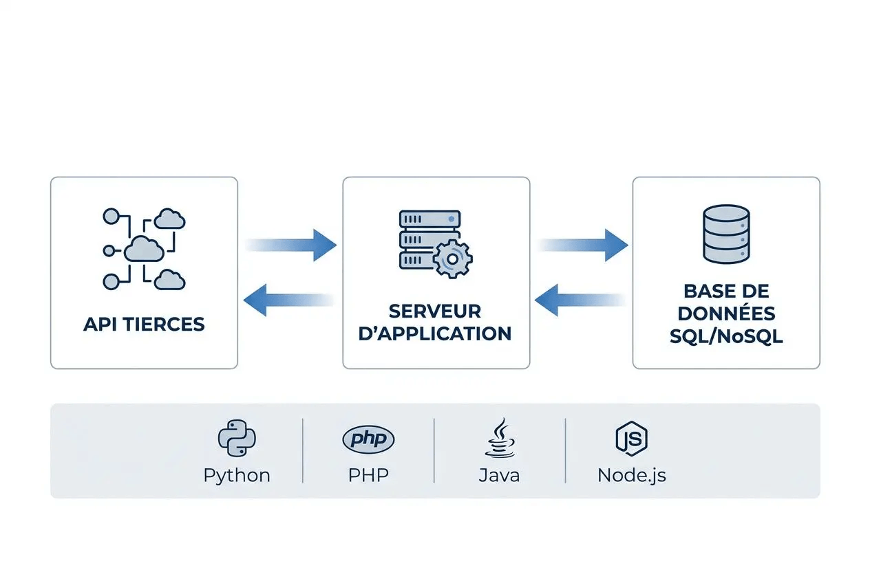 échanges API, serveur, base de données communication back end front end