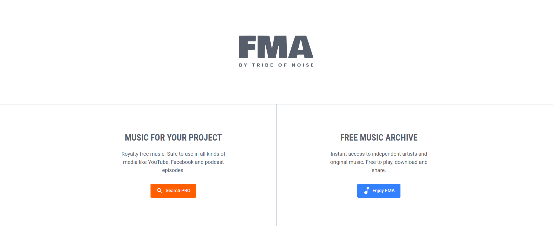 homepage FMA