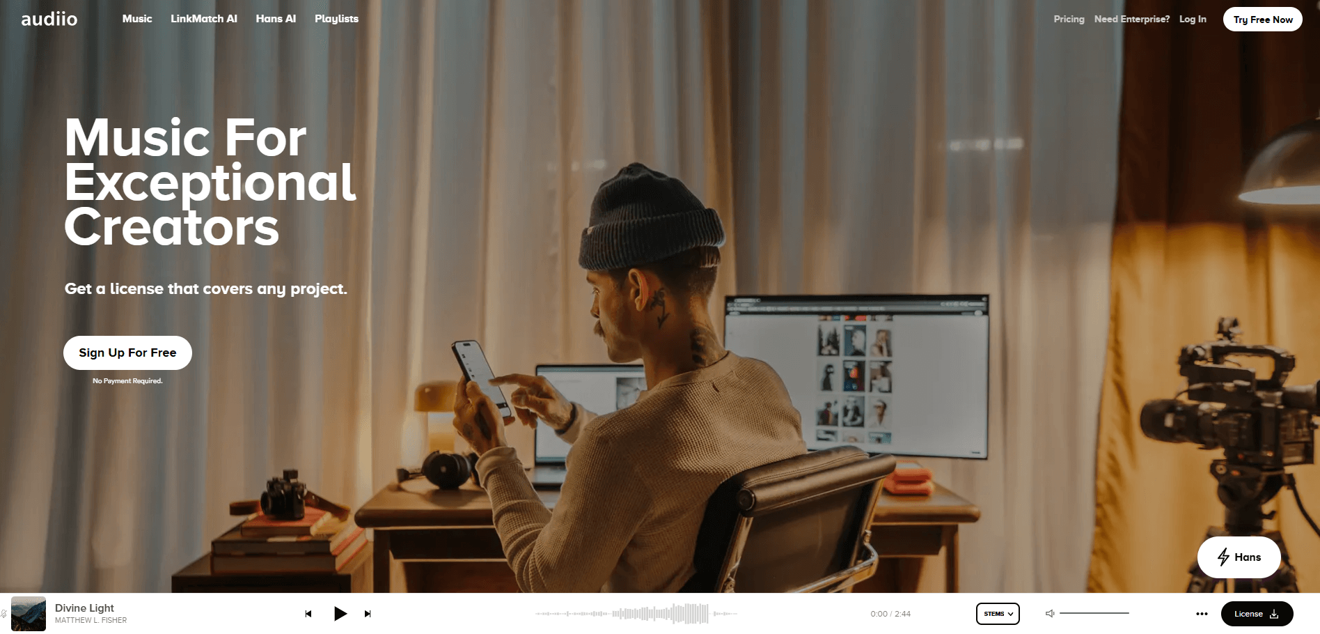 homepage Audiio