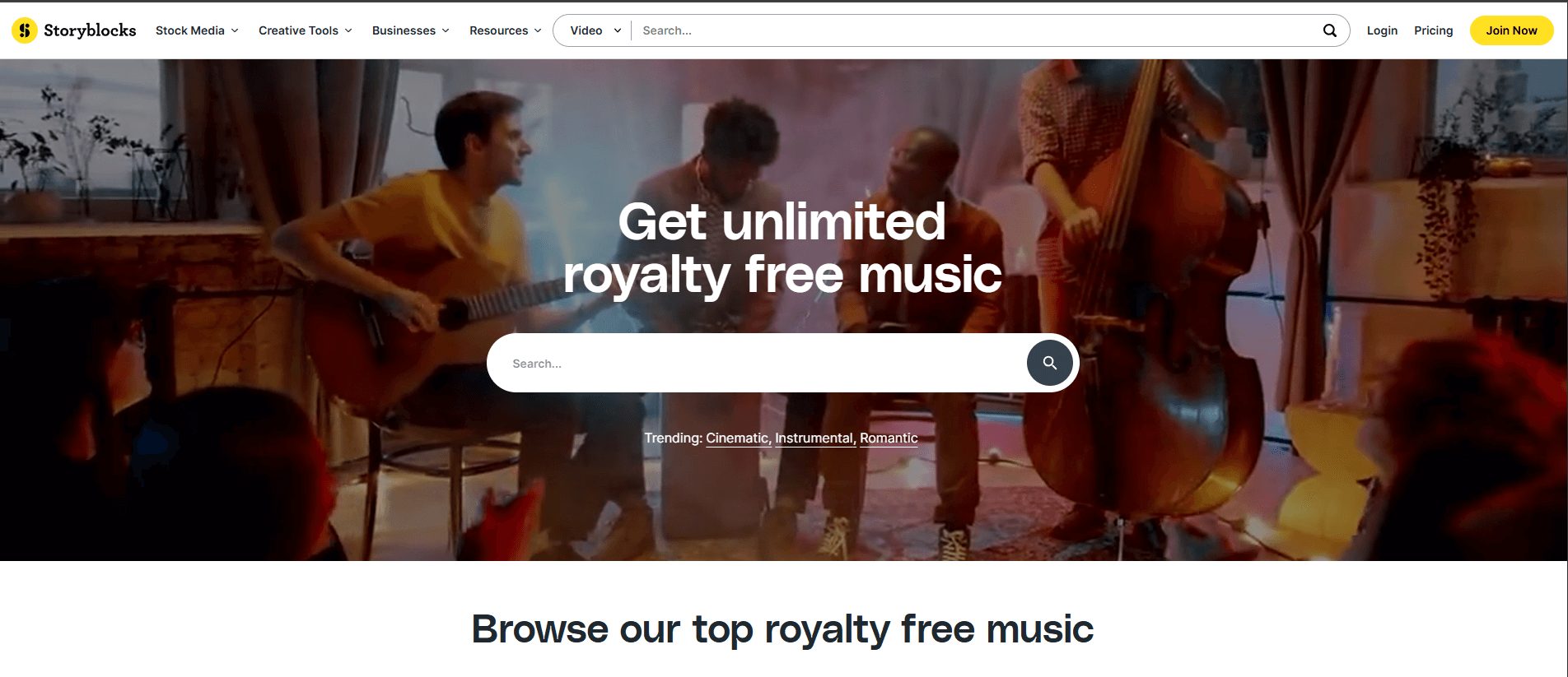 homepage Storyblocks