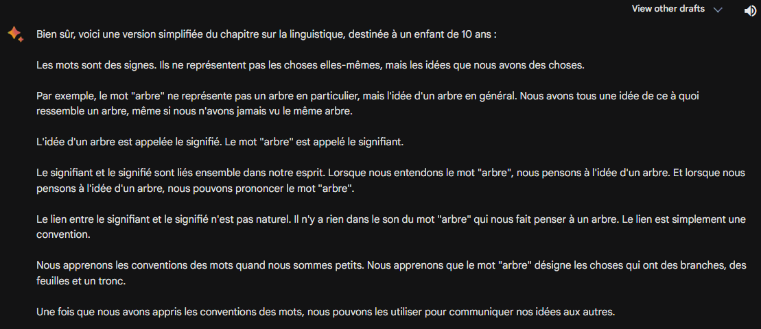 Résumé de texte para Google Bard