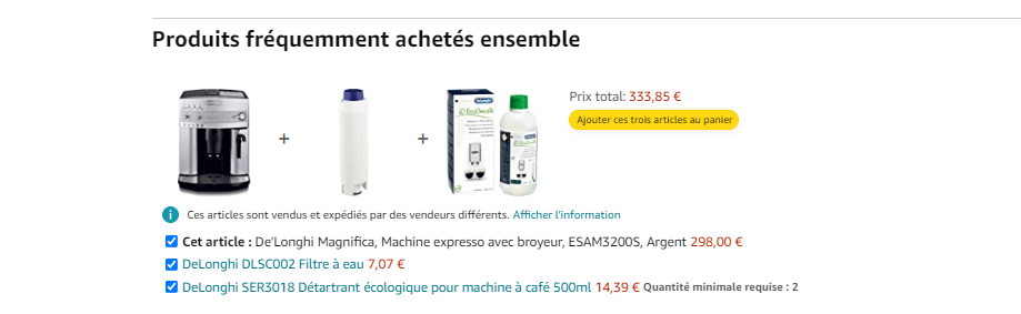 Cross selling, exemple d'Amazon
