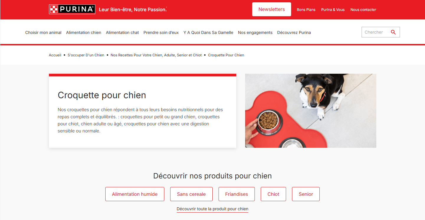 ciblage clientèle purina