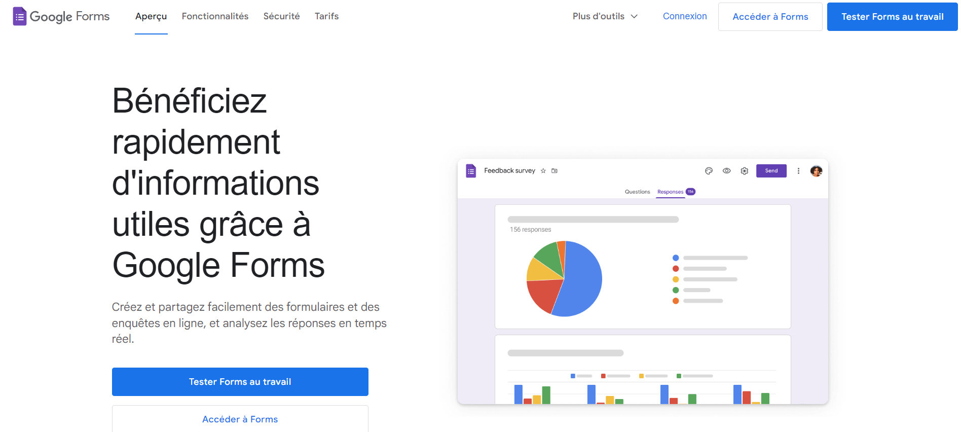 Outil pour créer un formulaire en ligne : Google Forms
