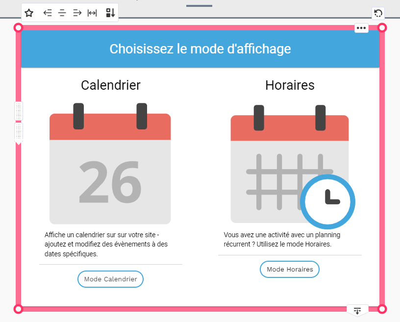 Module Agenda pour journal digital