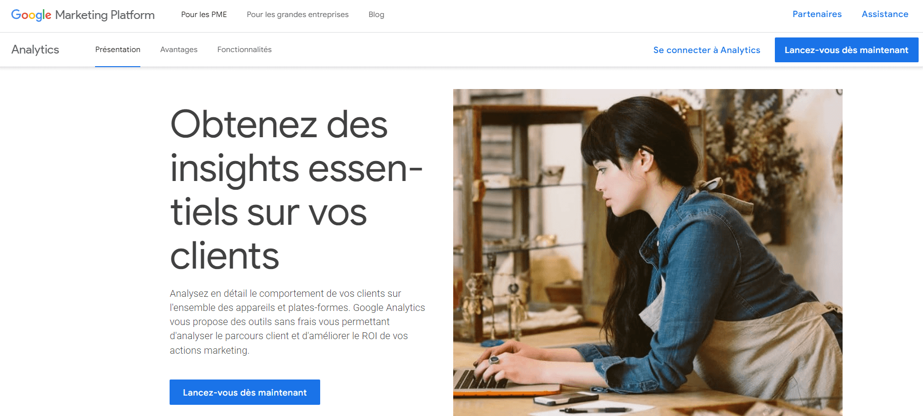 Google Analytics donne des indications pour définir ses buyer personae