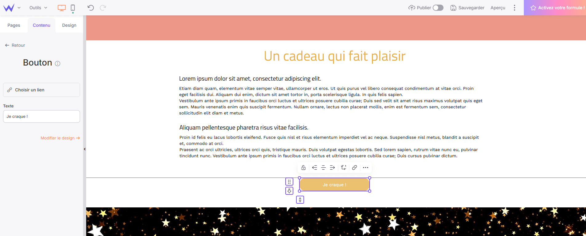 boutons d'appel à l'action boutons d'achat