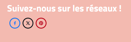 liens réseaux sociaux site web boutons réseaux sociaux site web