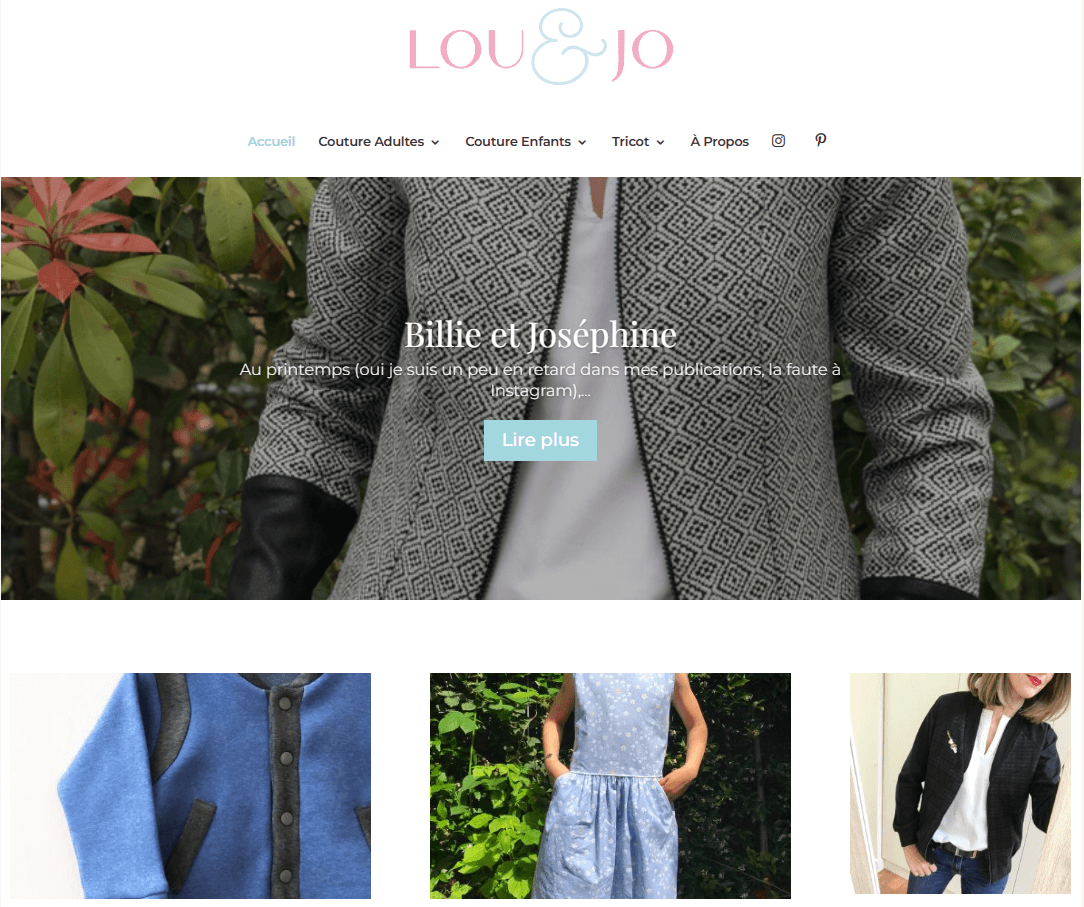 exemple blog couture Lou & Jo Lou & Jo couture