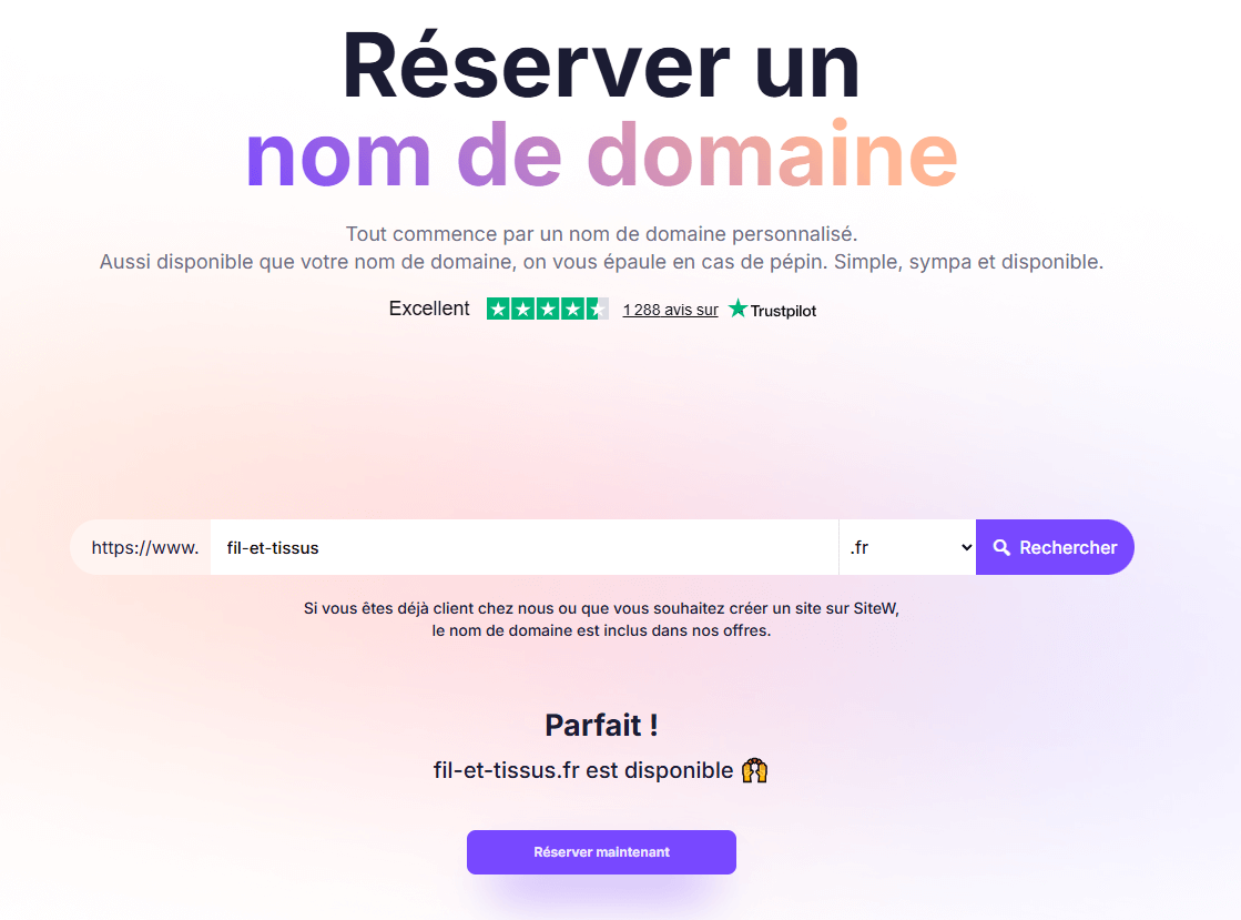 réservation de nom de domaine réserver un nom de domaine