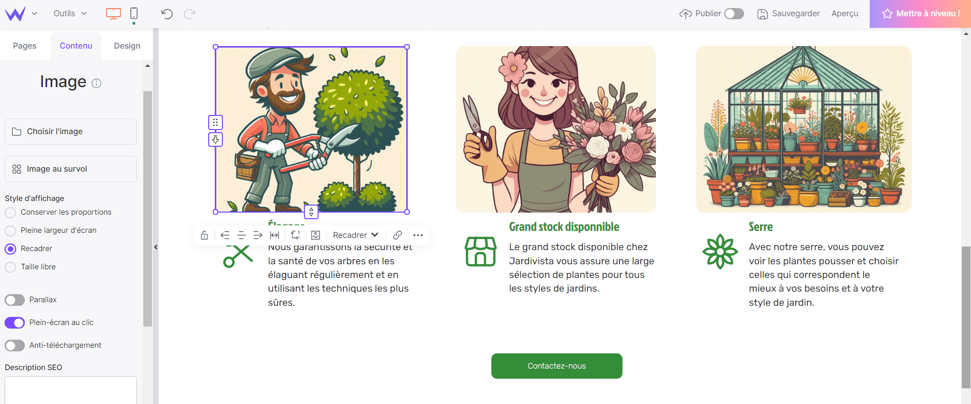 ajouter des images sur son site images site jardinage