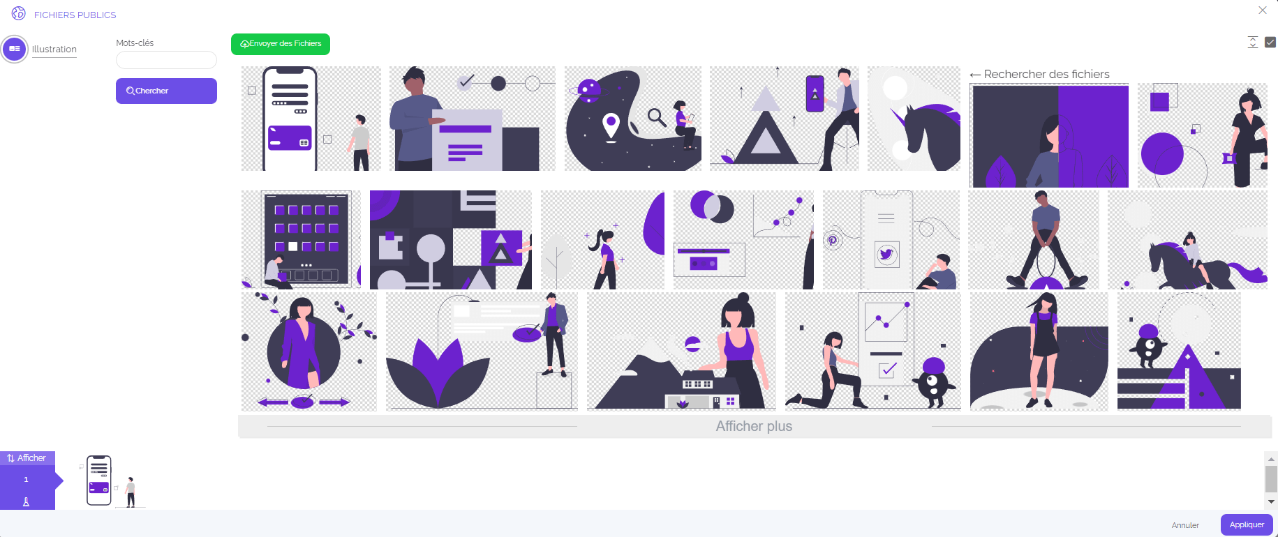 faire son propre site avec des illustrations personnalisées
