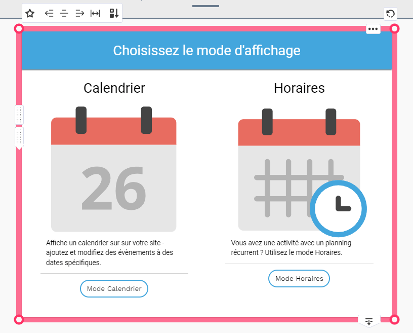 ajouter un agenda sur son site