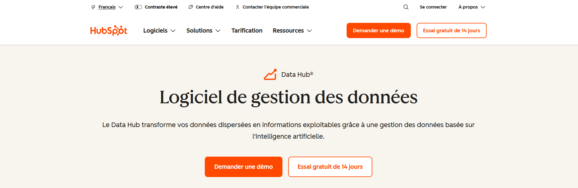 Logiciel de gestion de données de HubSpot HubSpot Data Hub