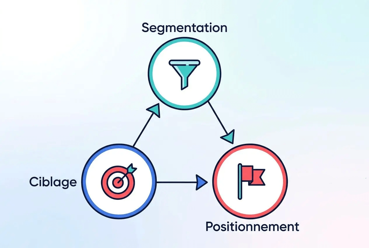 piliers audience cible segmentation ciblage positionnement