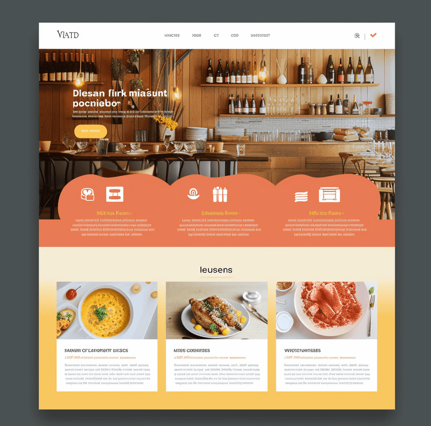 Design d'un site web de restaurant avec Midjourney