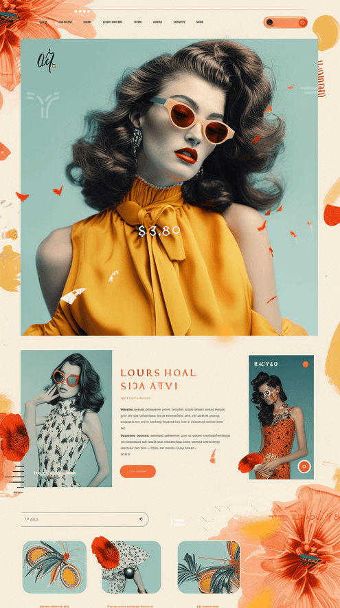 Prompt Midjourney pour un site au style vintage