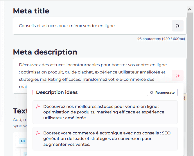 SEO d'un article optimisé par l'outil IA Dokey.io