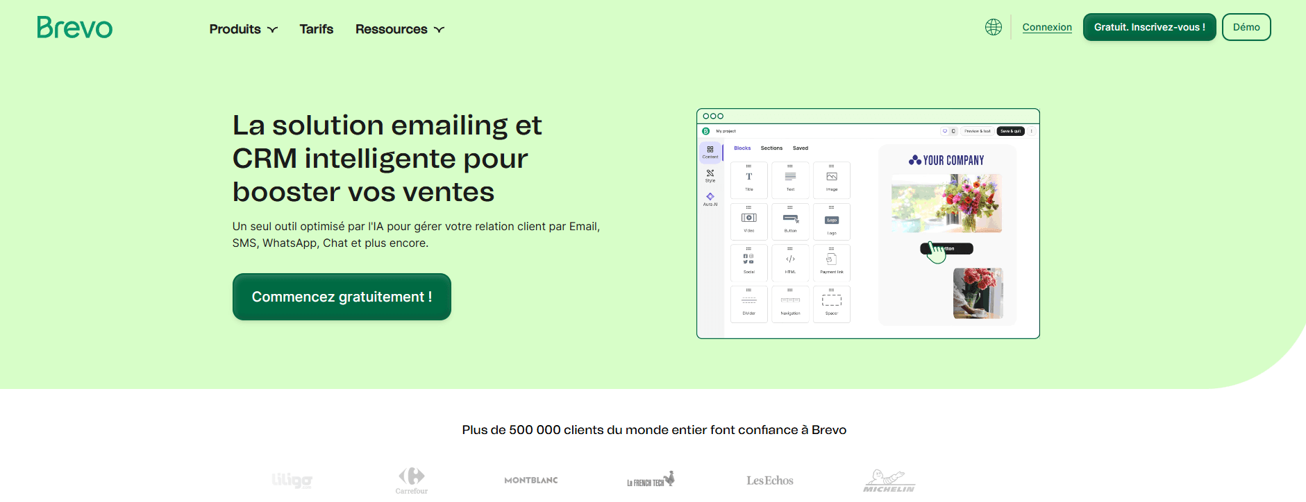 Outil IA d'emailing : Brevo