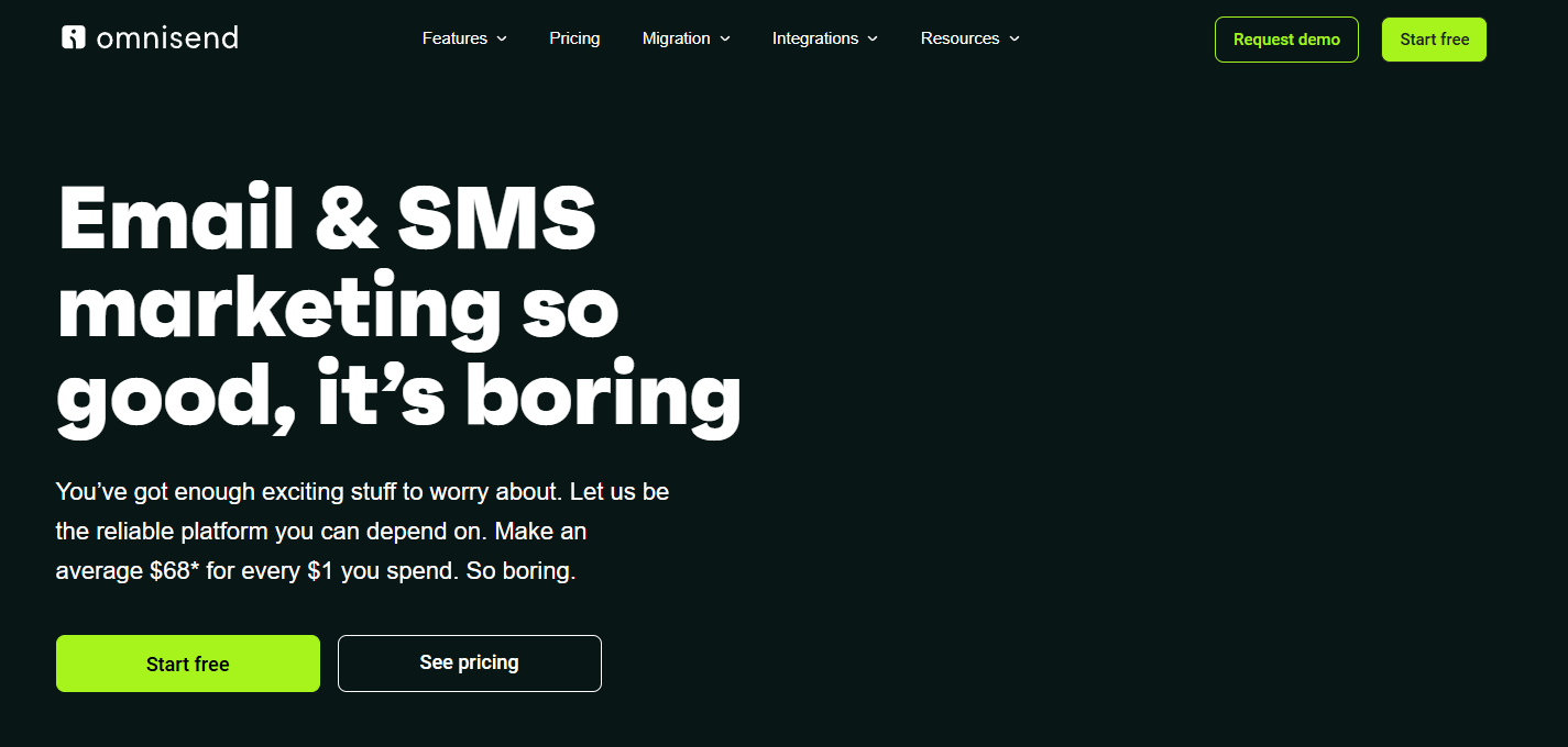 Outil IA d'emailing : Omnisend