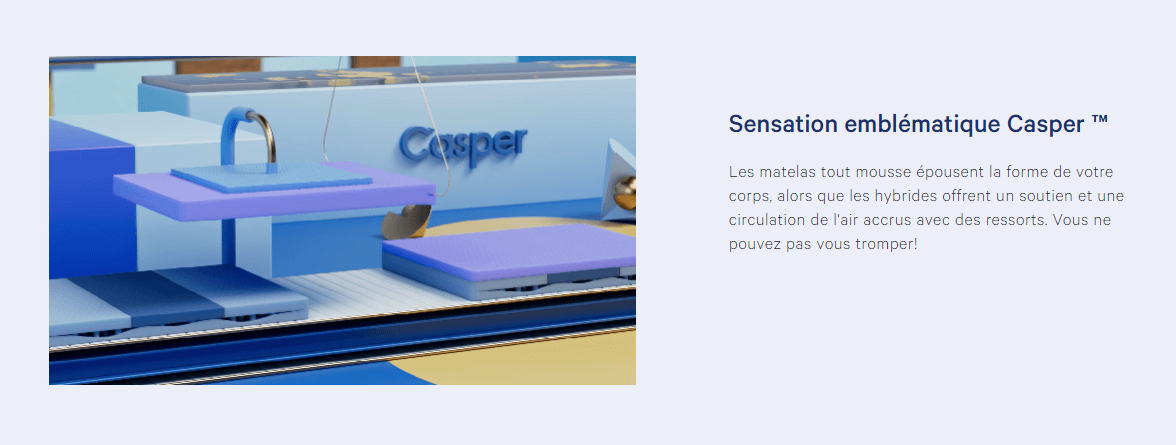 Page d'accueil de Casper