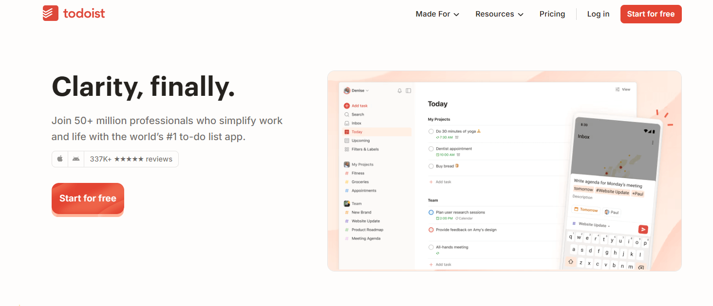 Todoist extension Todoist