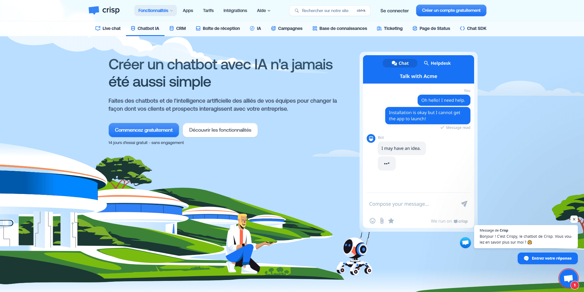 Chatbot de Crisp