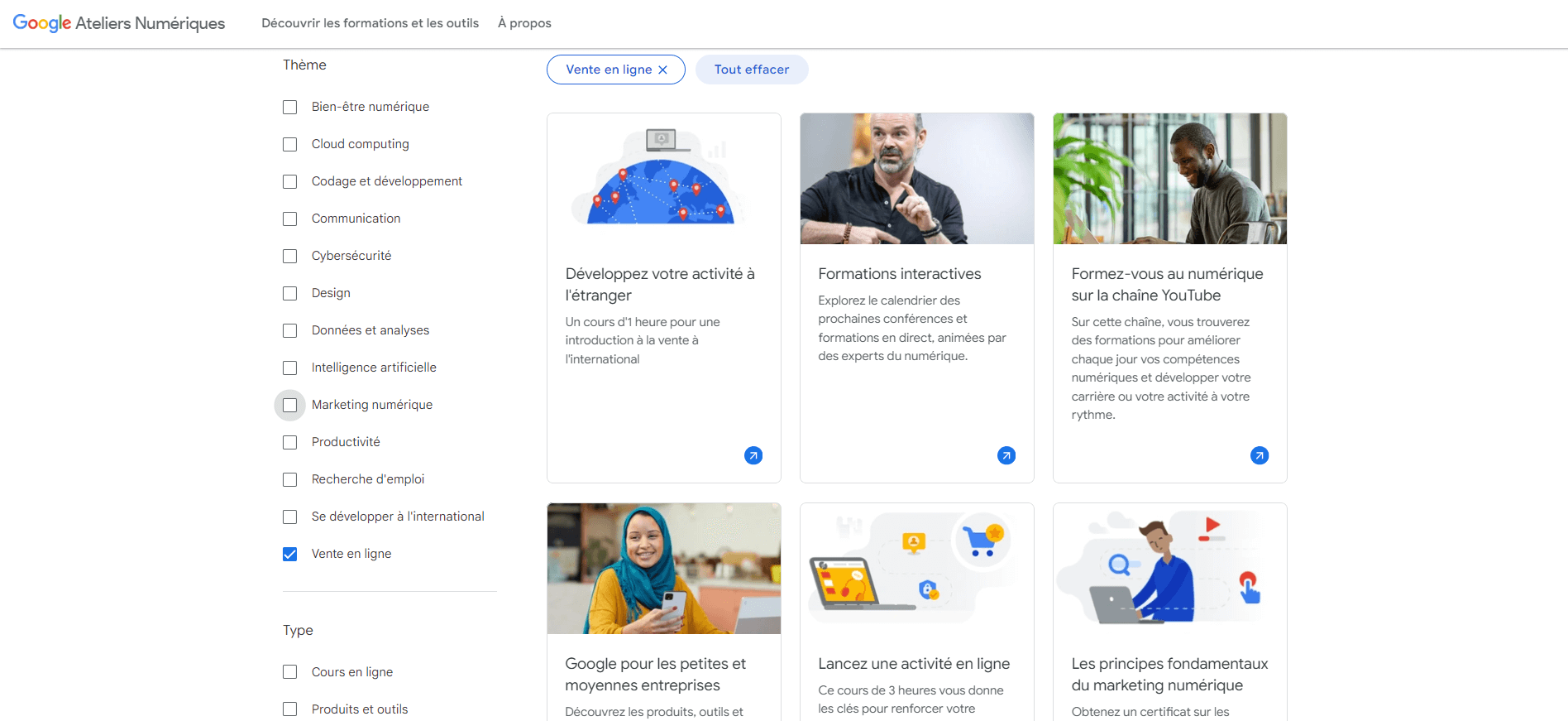 Se former à la vente en ligne avec Grow with Google