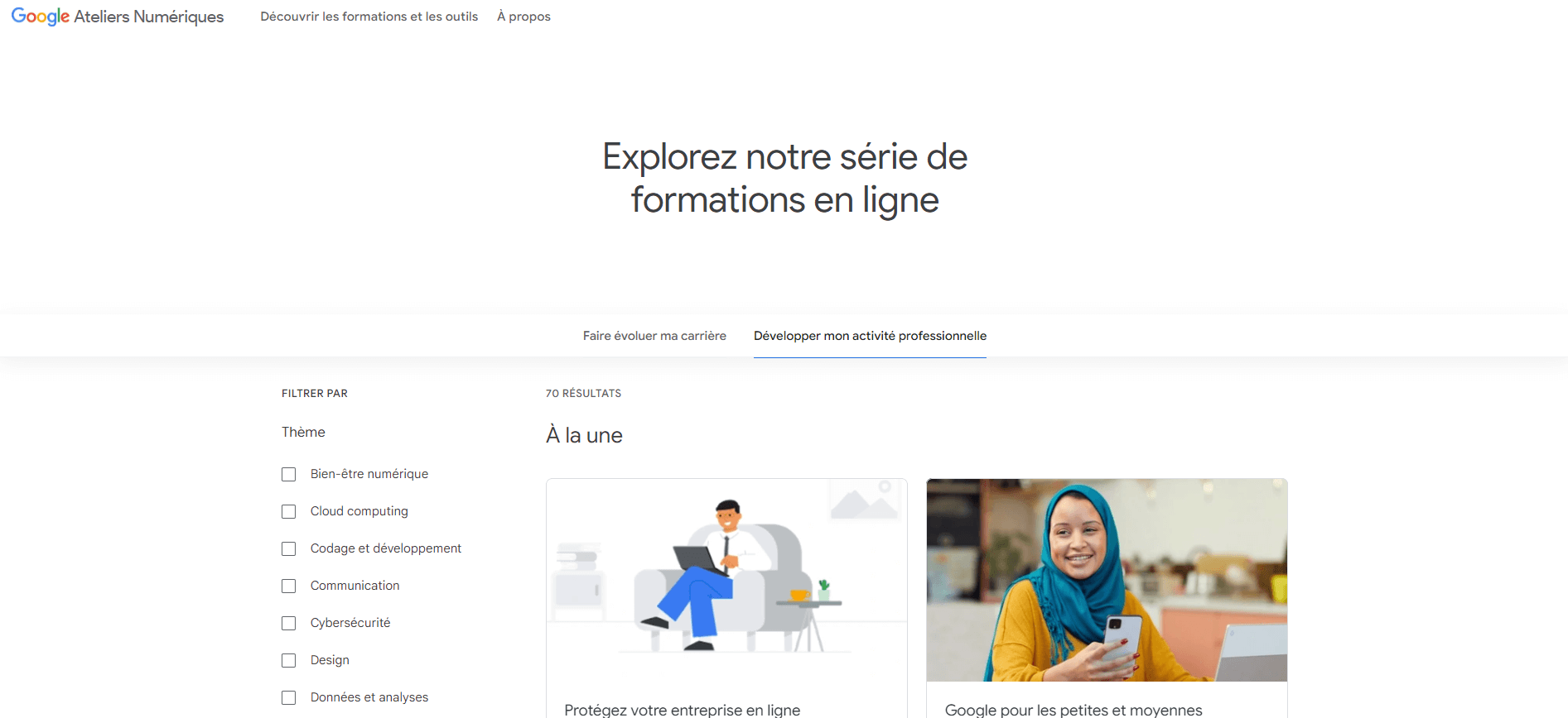 Formation e-commerce : Grow with Google