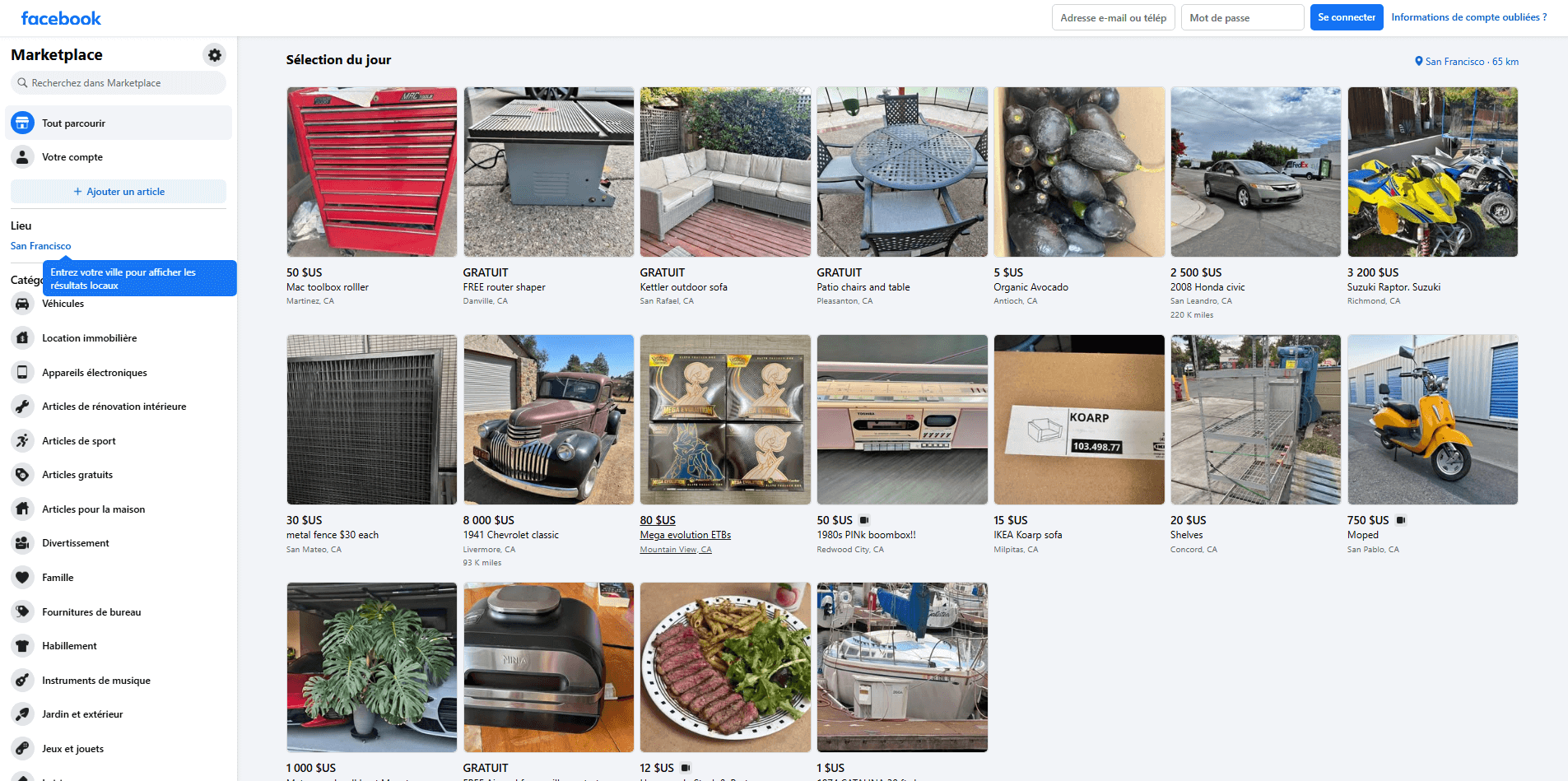 vente sociale sur Facebook Marketplace social selling sur Facebook Marketplace