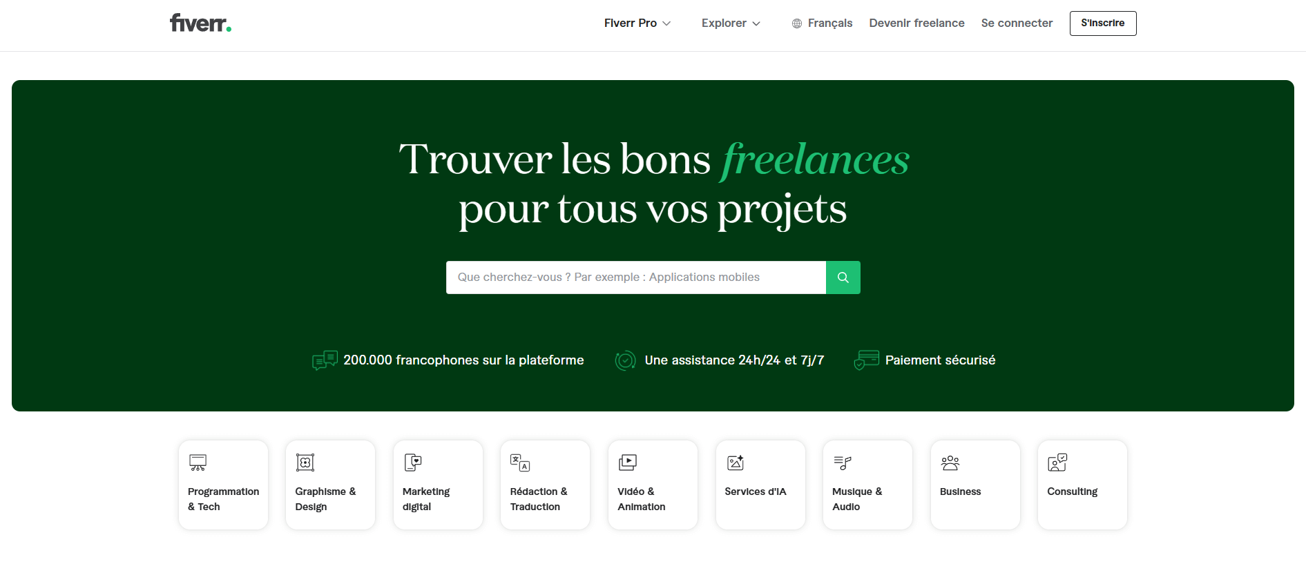 Proposez vos services freelance sur Fiverr Fiverr, place de marché virtuelle pour les freelance