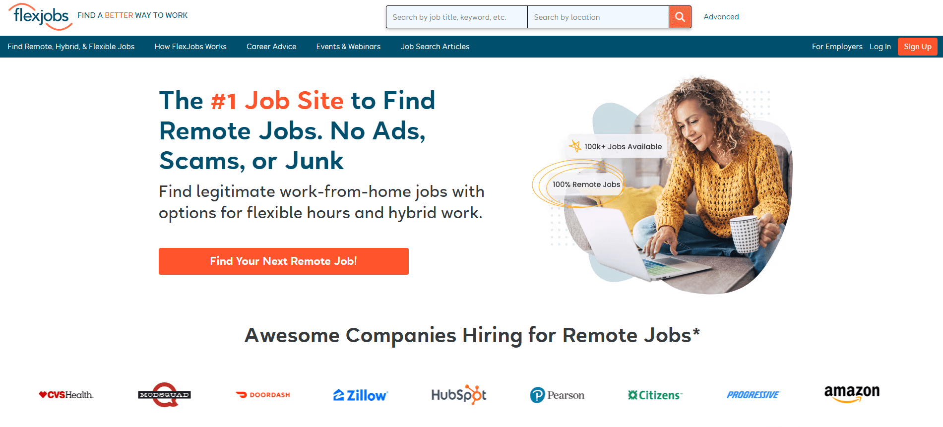 Trouver du travail en ligne sur FlexJobs Travailler en ligne avec FlexJobs