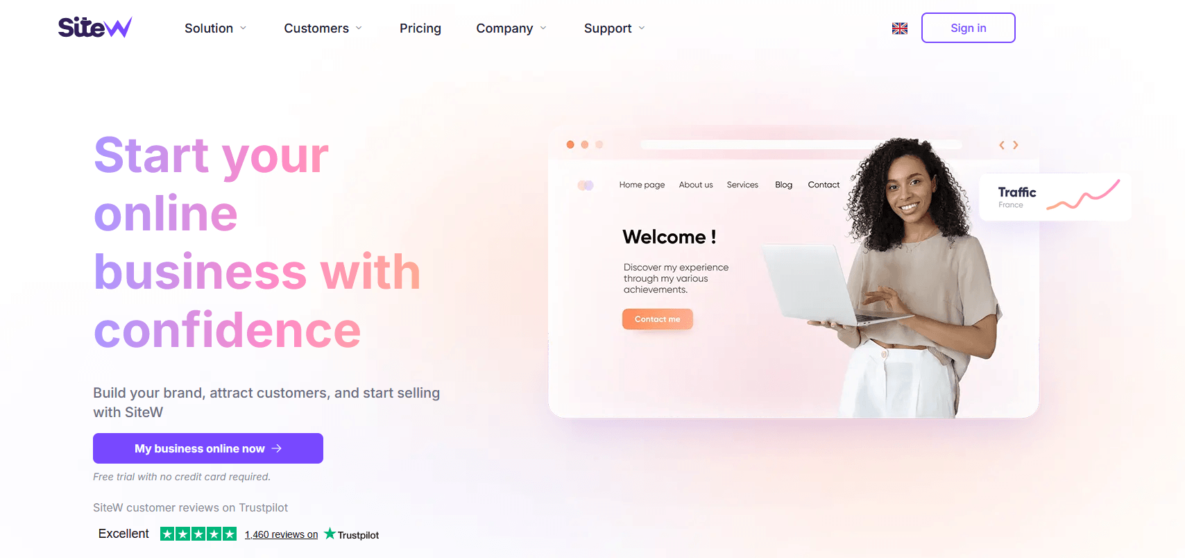 start your online business with SiteW online business with SiteW