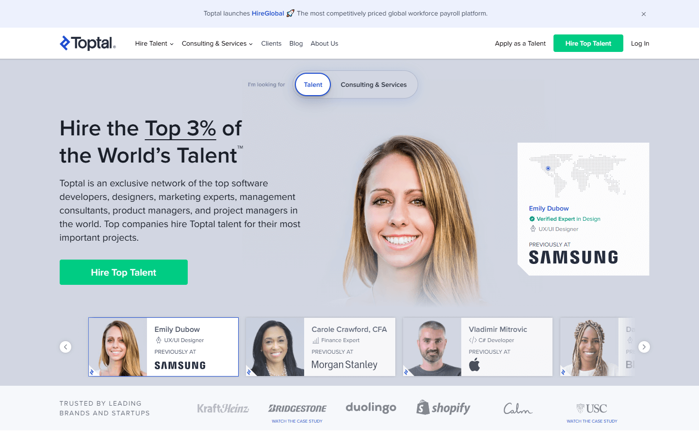 Toptal, site web de freelance très sélectif Toptal, plateforme premium pour les freelances