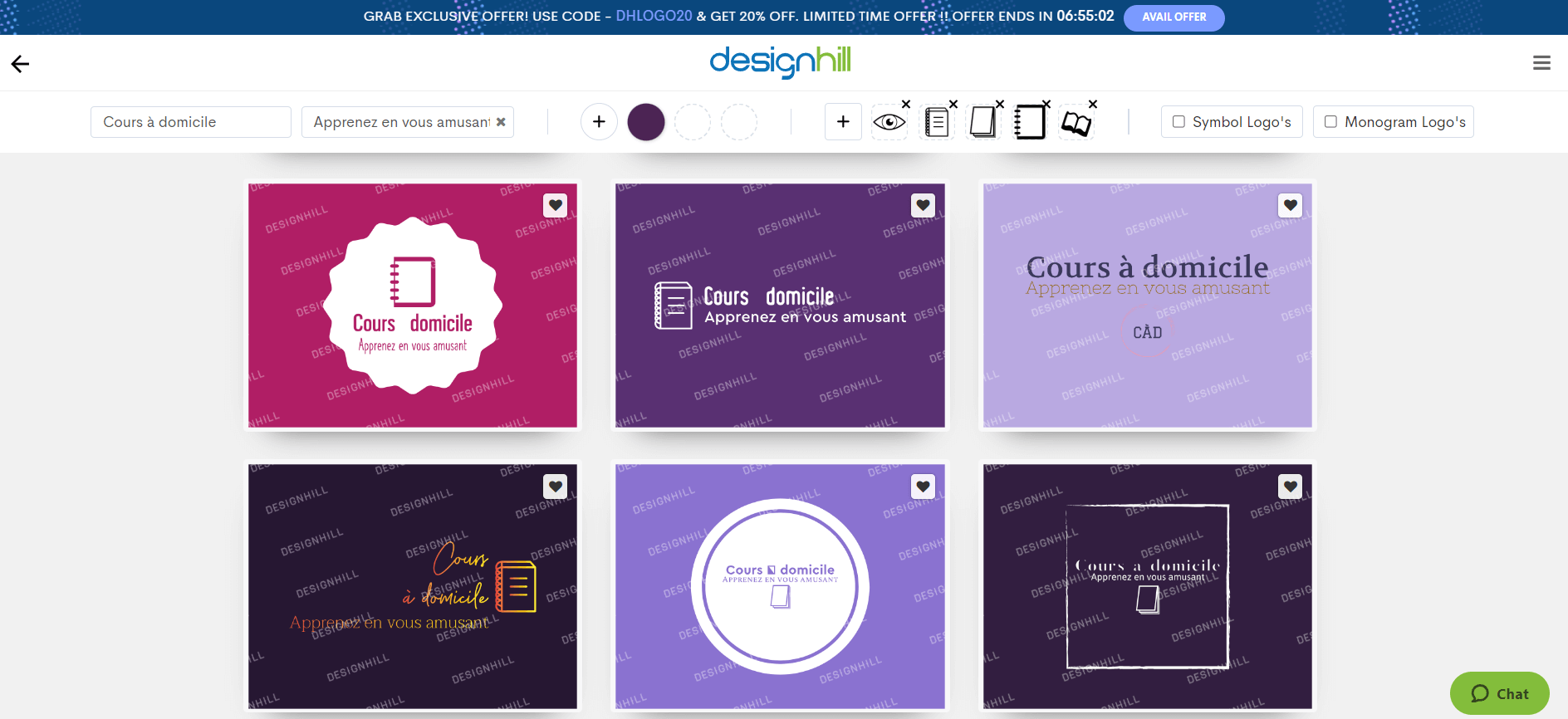 Générateur de logo IA : Autres exemples de logos créés avec Designhill